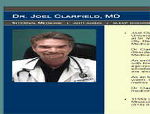 Tablet Screenshot of joelclarfieldmd.com